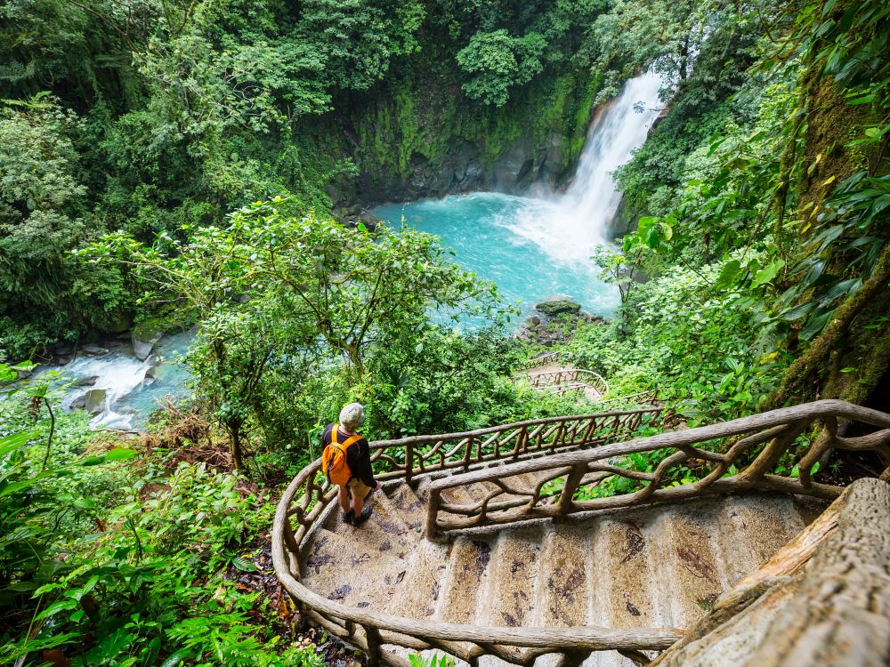 Smukke blå pools i Rio Celeste